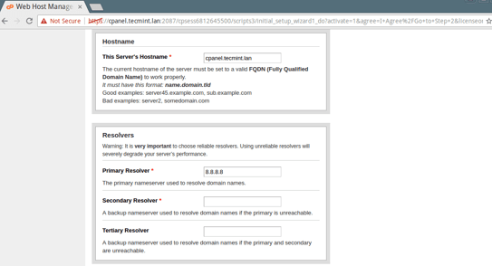 如何在 centos 8 上安装 cpanel-whm