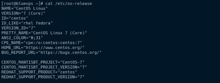 CentOS 版本